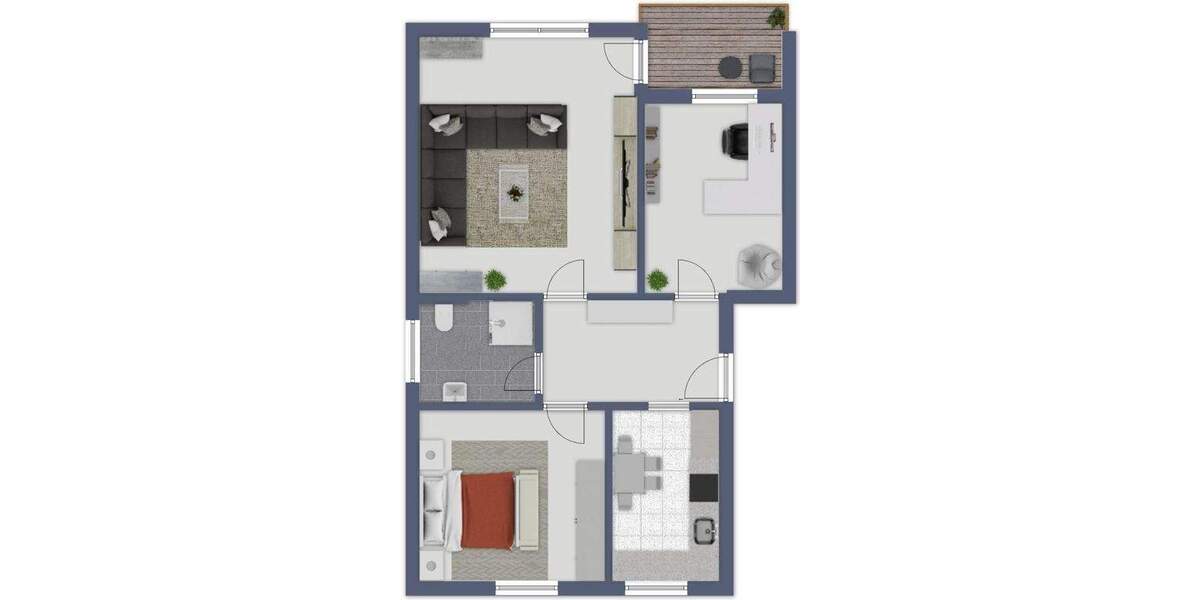 Etagenwohnung Braunschweig Hondelage - 3 Zimmer, 71 m&sup2;, 250.000&euro; | Angebot:25731937