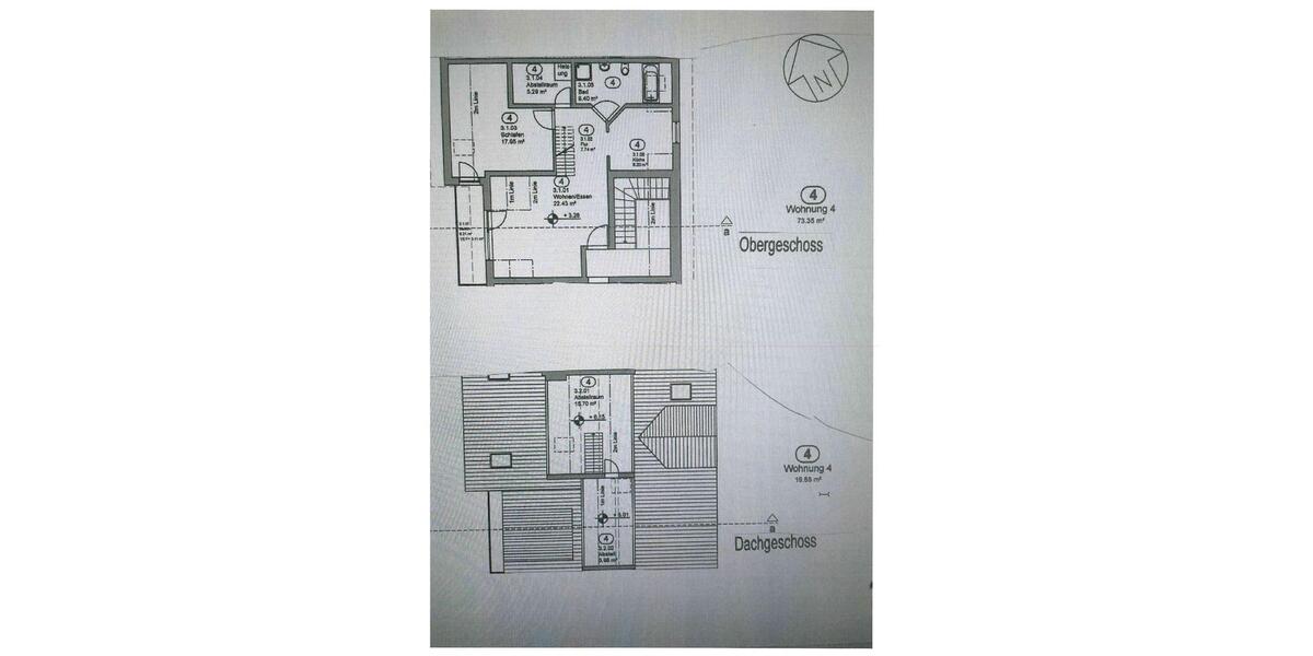 Dachgeschoßwohnung Schwülper - 3 Zimmer, 90 m&sup2;, 720&euro; | Angebot:26645675