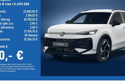 VW T-Roc 5.155 km 33.980 &euro; Braunschweig 38124