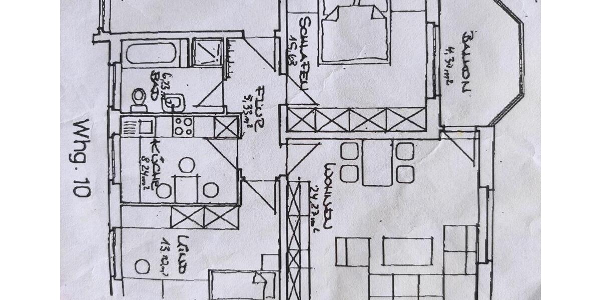 Etagenwohnung Wolfsburg Almke - 3 Zimmer, 77 m&sup2;, 259.900&euro; | Angebot:26633362