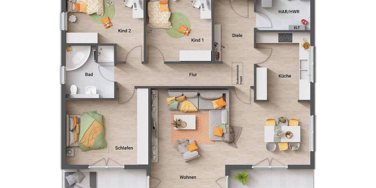 Bungalow Salzgitter Salder - 5 Zimmer, 133 m&sup2;, 373.850&euro; | Angebot:25669752