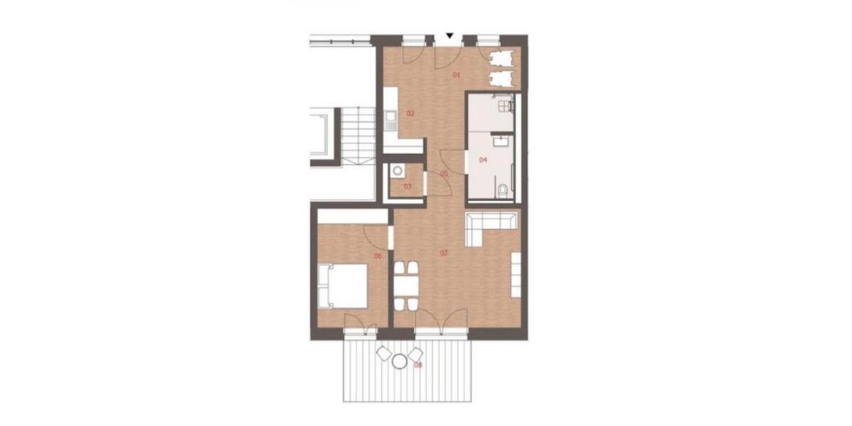 Terrassenwohnung Wolfsburg Detmerode - 2 Zimmer, 74 m&sup2;, 816&euro; | Angebot:24676724