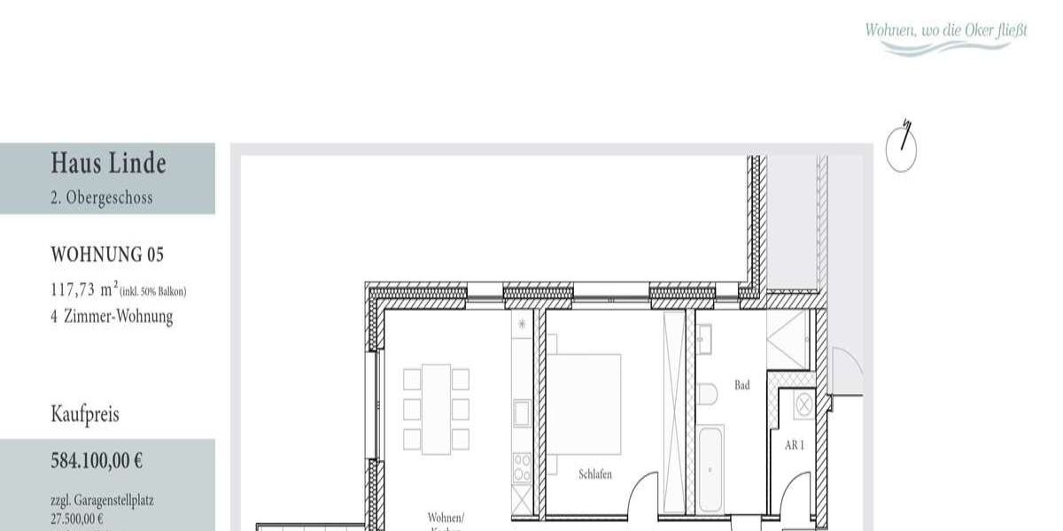 Etagenwohnung Wolfenbüttel - 4 Zimmer, 118 m&sup2;, 584.100&euro; | Angebot:27168619