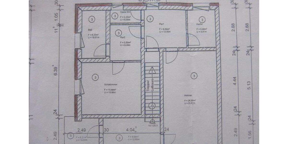Etagenwohnung Braunschweig Lehndorf-Watenbüttel - 3 Zimmer, 85 m&sup2;, 225.000&euro; | Angebot:26795673