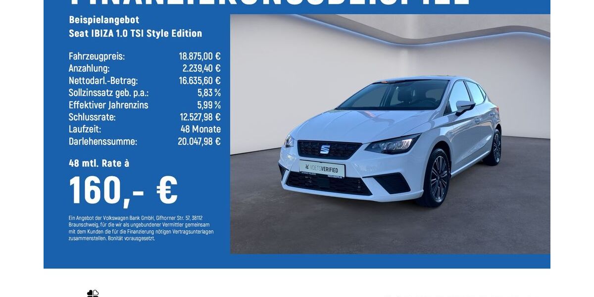Seat Ibiza 21.090 km 18.440 &euro; Braunschweig 38114