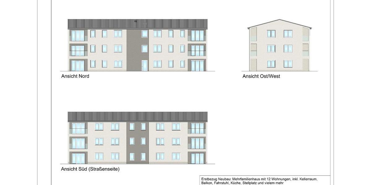 Etagenwohnung Wolfenbüttel Adersheim - 2 Zimmer, 56 m&sup2;, 784&euro; | Angebot:25870821