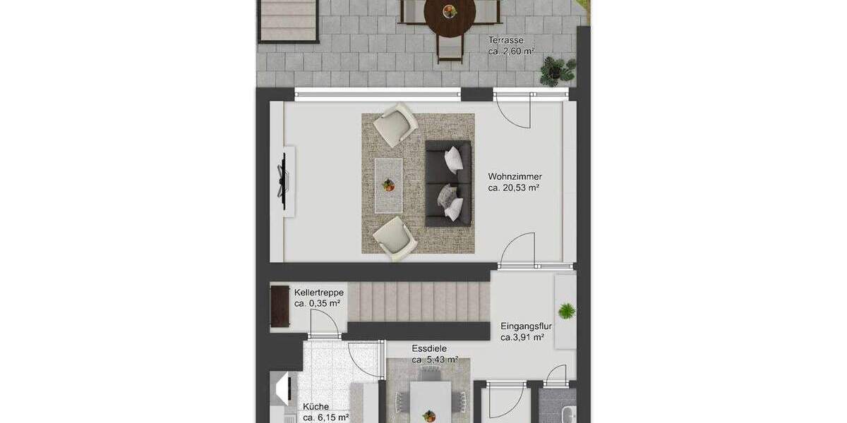 Reihenmittelhaus Salzgitter Lebenstedt - 3 Zimmer, 87 m&sup2;, 189.000&euro; | Angebot:24633456