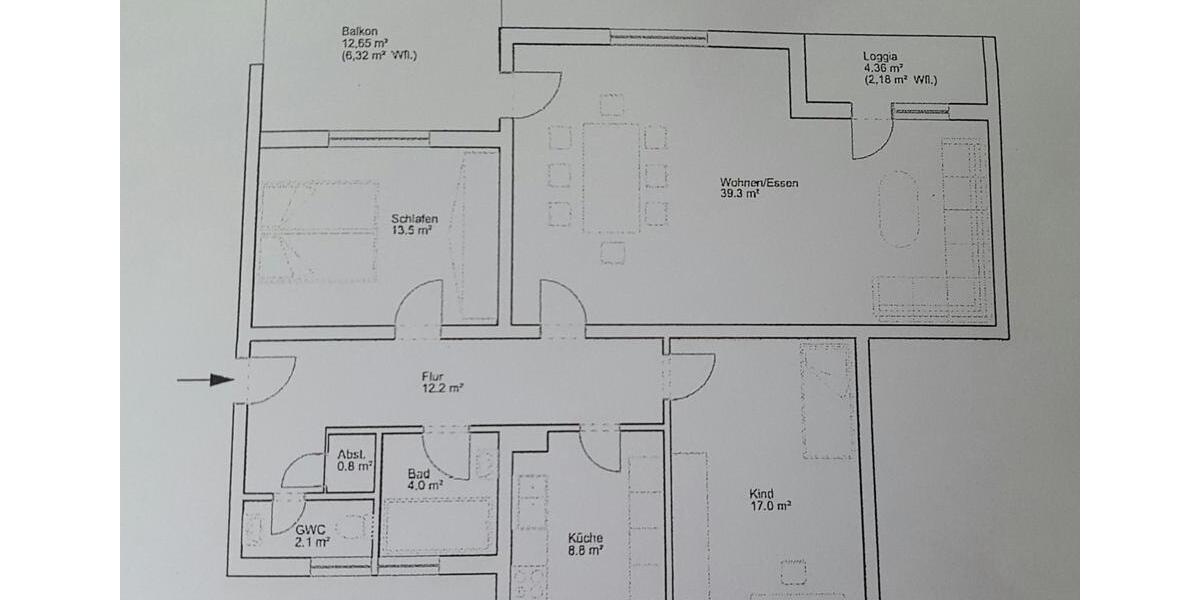 Etagenwohnung Wolfsburg - 3 Zimmer, 106 m&sup2;, 245.000&euro; | Angebot:27298178